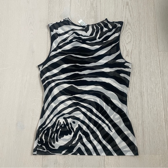 D&G Intime Zebra print mesh top - Picture 4 of 4